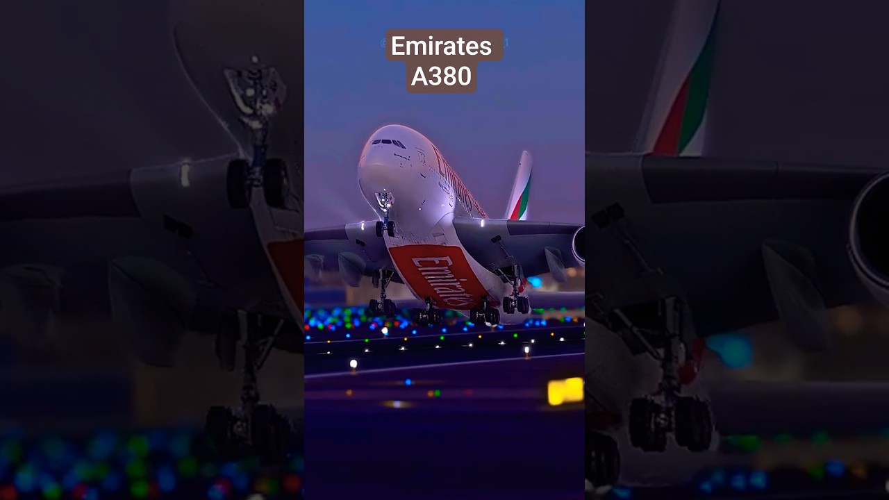 Emirates A380 Takes Off from Dubai ✈️