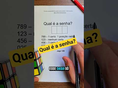 Desafio de Matemática básica  - Qual é a senha jogo 126