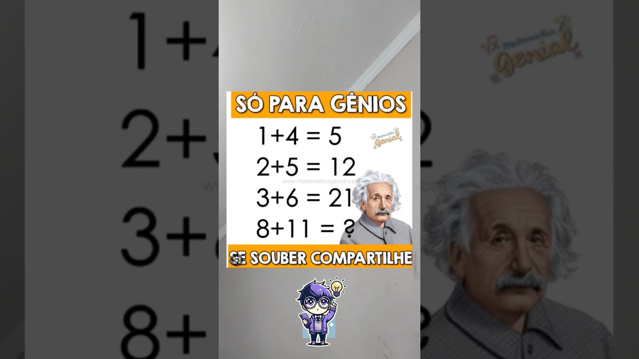 Você é um gênio? Teste suas habilidades com esses desafios matemáticos! 🧠