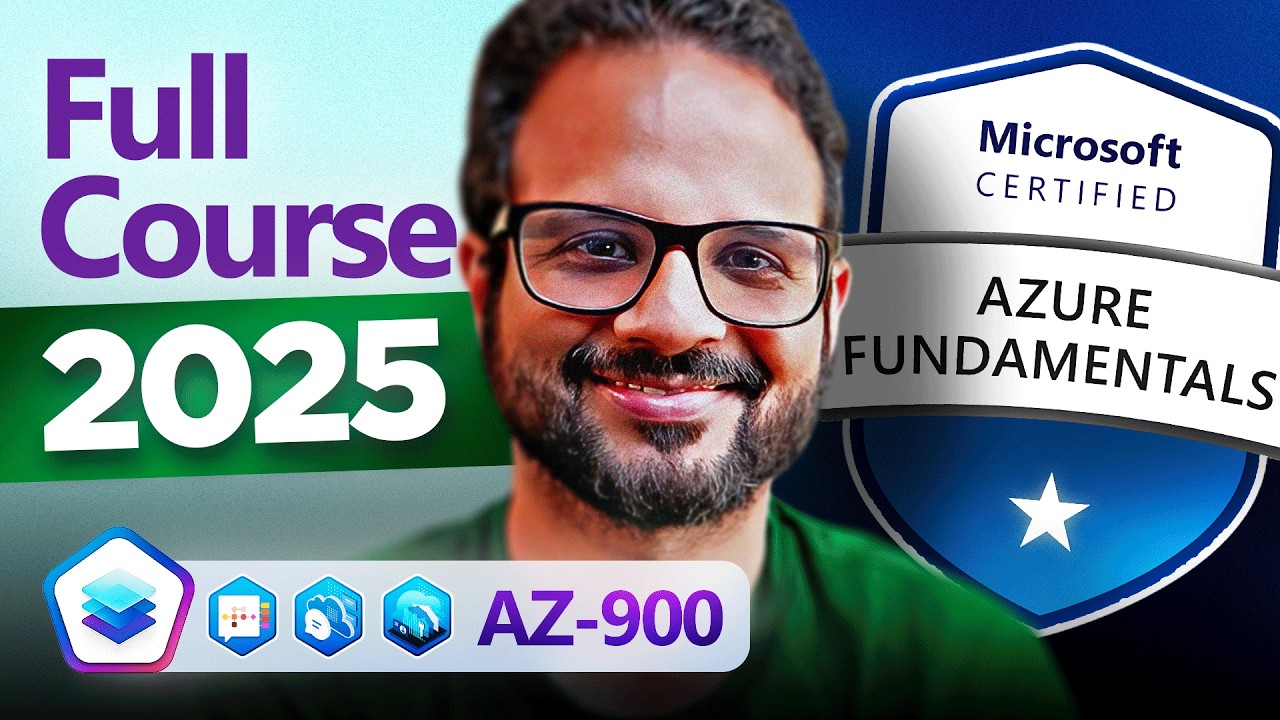 AZ-900 Azure Fundamentals Full Course 2025 | Complete Beginner Tutorial in 2.5 Hours ๐
