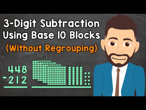 Subtracting 3-Digit Numbers Using Base 10 Blocks Without Regrouping | Elementary Math with Mr. J
