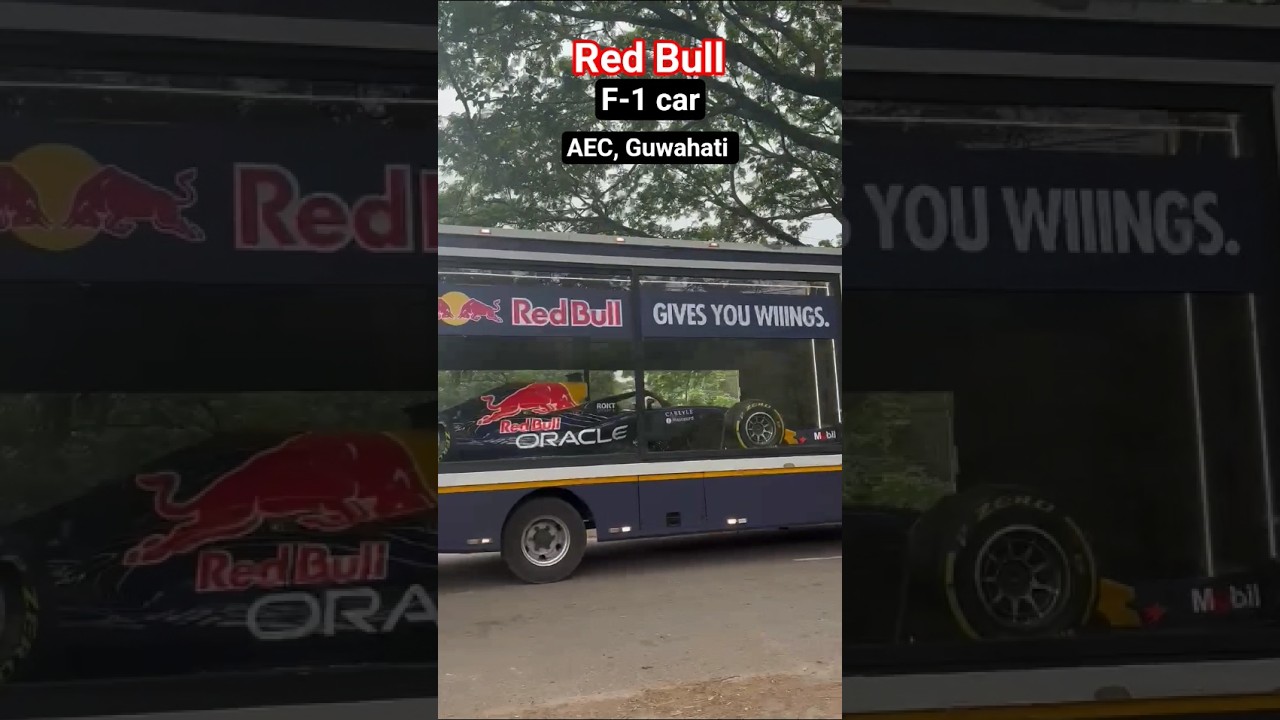 Red bull showcasing it's F1 car at AEC, Guwahati