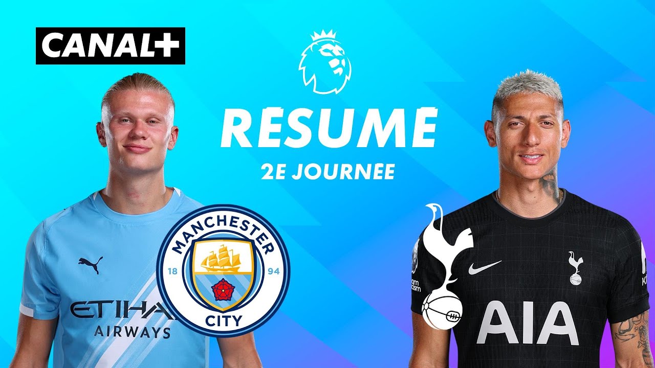 Man City vs Tottenham : Résumé et buts de la J2 de la Premier League 2025-26 ⚽