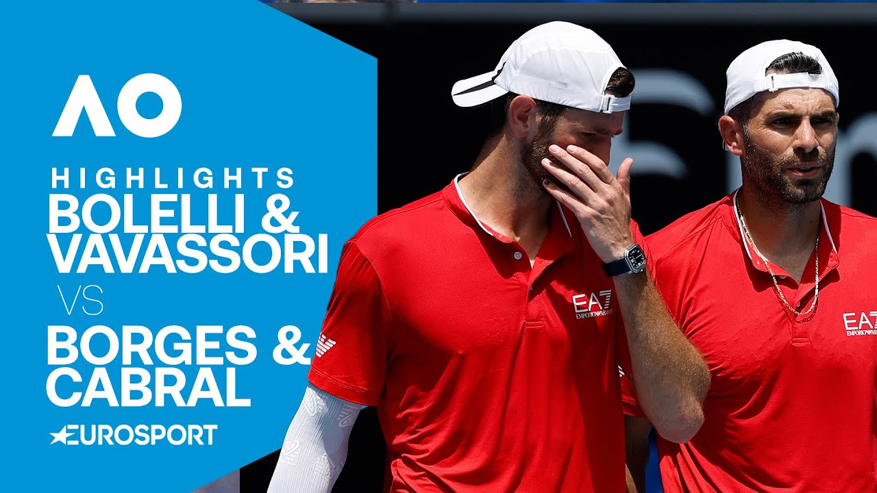 Bolelli & Vavassori vs Borges & Cabral | AO 2025 QF Highlights π¦πΊ