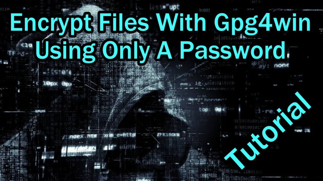 How To Encrypt And Decrypt Files With Gpg4win Only Using A Password And Not Public And Private Key?