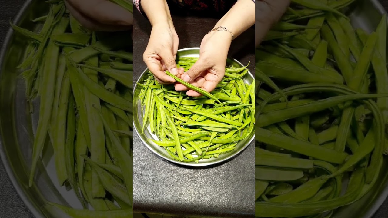 How to Cut Gawar Phali (Cluster Beans) Easily 🥗