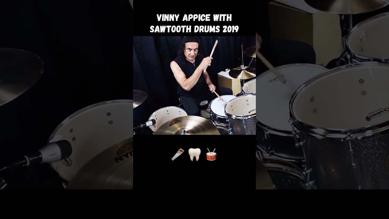 Vinny Appice “16th Note Foot Lick” 🪚🦷🥁