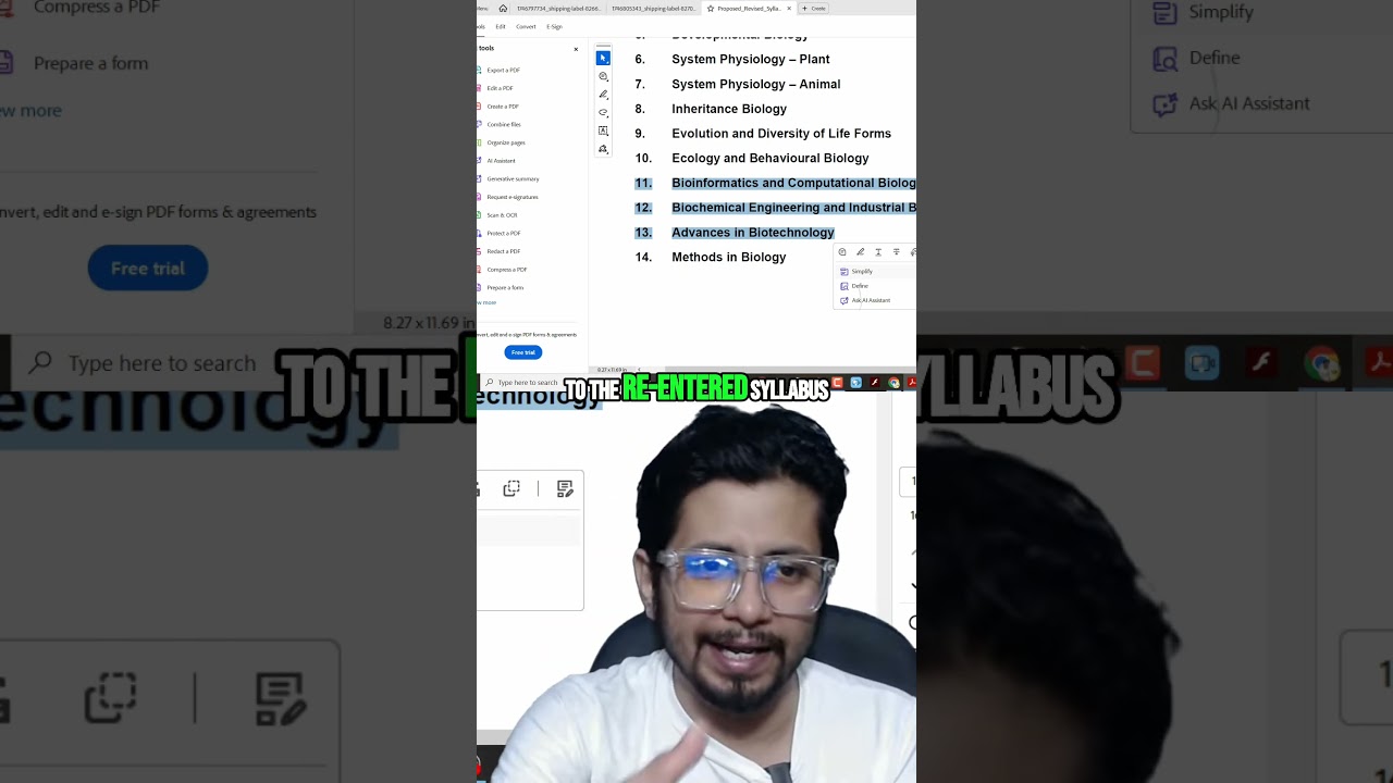 CSIR NET Life Science LSBT Syllabus Updates 🔬