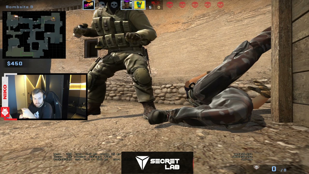 G2 Niko & Get_Right Face NaVi S1mple on De_Dust2 🎮