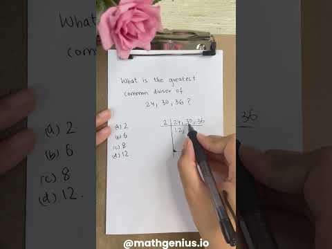 Greatest common divisor - can you find it? | Learn maths with me