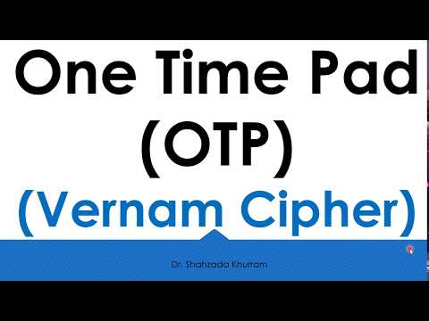 One Time Pad | Vernam Cipher