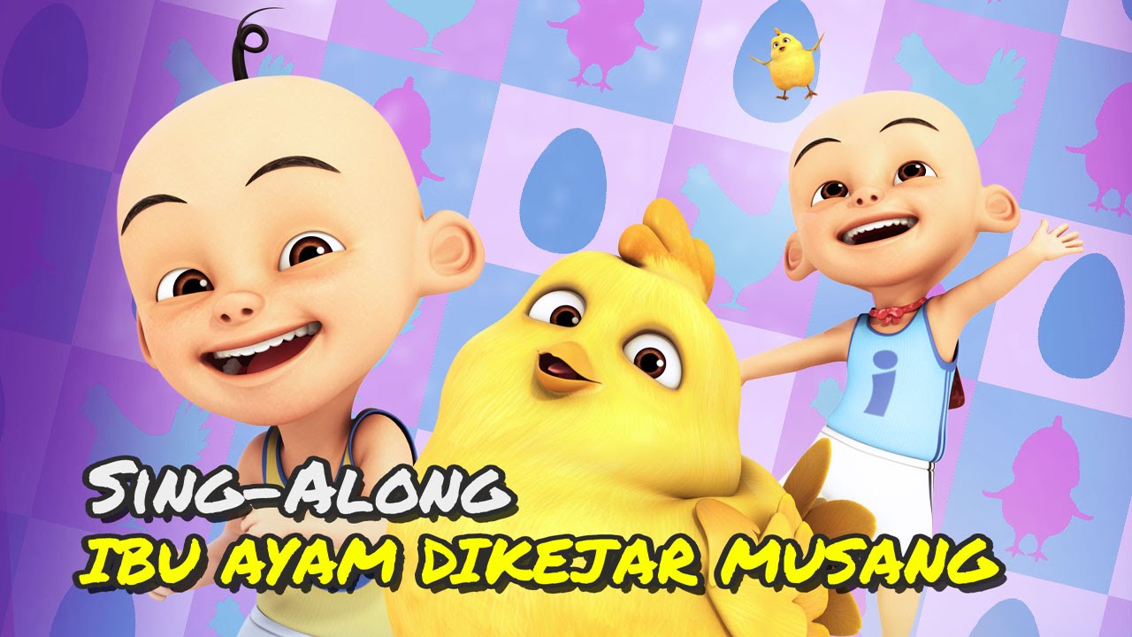 Upin & Ipin - Ibu Ayam Dikejar Musang [Sing-Along][HD]