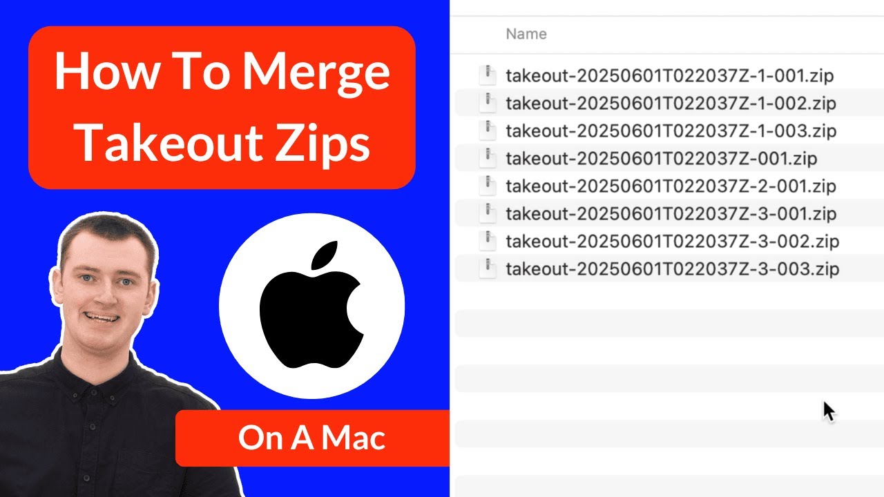 Easily Merge Multiple Zip Files from Google Takeout on Mac 🖥️