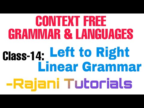 Formal Languages and Automata Theory | Flat | CFG & CFL | Class-14 | Rajani Tutorials
