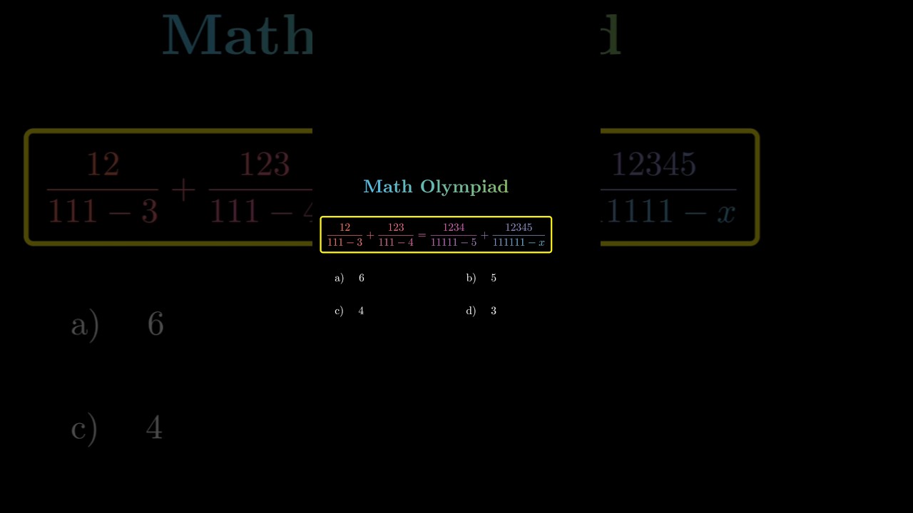 Challenging Math Olympiad Problem – Test Your Skills! 🧠