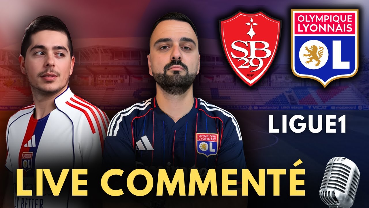 Brest vs Lyon en Direct ⚽ | Commentaire en Live + Débrief de la Mi-Temps – Ligue 1 J11