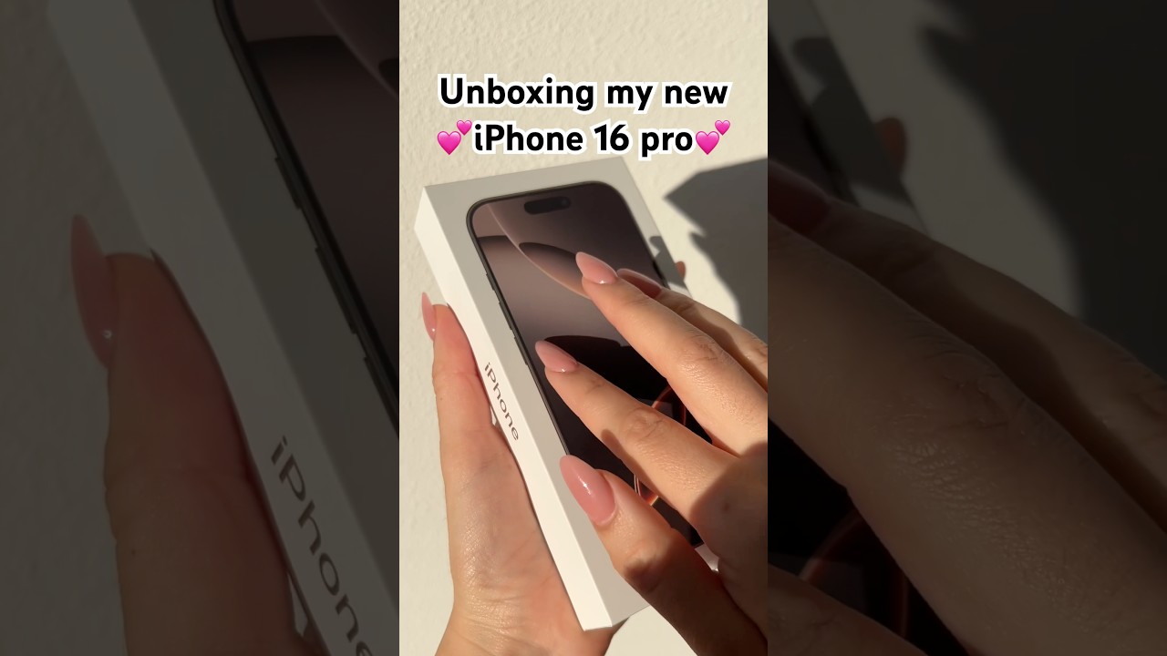 Unboxing My New iPhone 16 Pro ✨