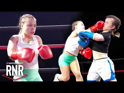 Beautiful Dwarf Bashes Aggressive College Girl