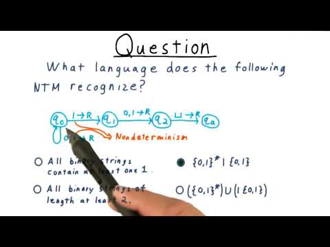 Which Language Quiz Solution - Georgia Tech - Computability, Complexity, Theory: Complexity