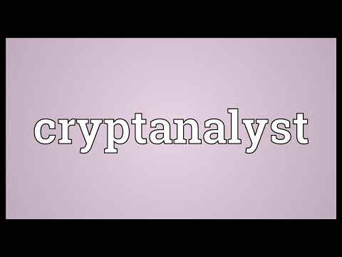 Cryptanalyst Meaning