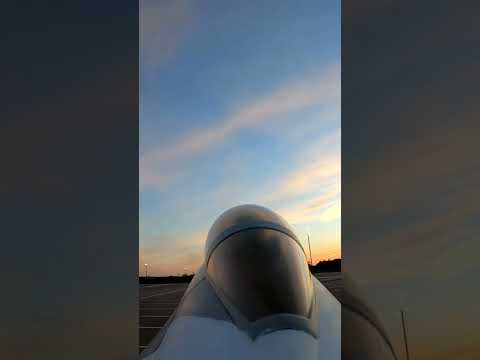 E-Flite 80mm F-16 Sunset Landing with GoPro