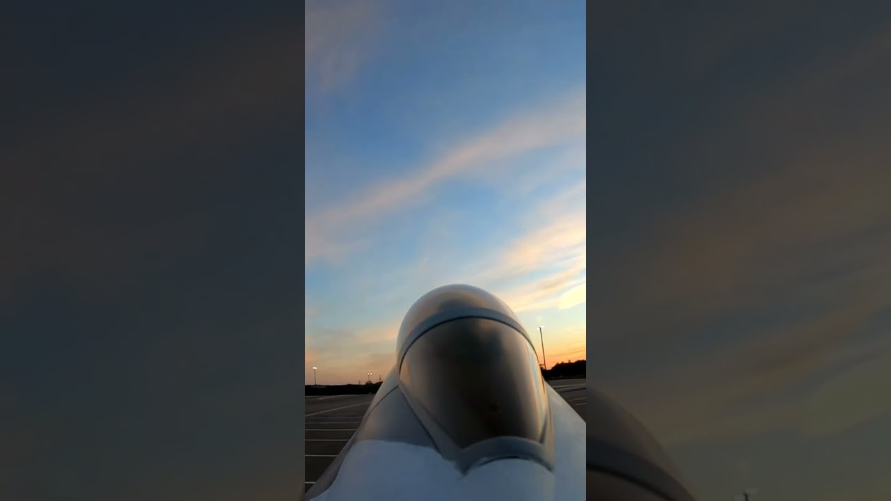 Spectacular Sunset Landing of E-Flite 80mm F-16 with GoPro Footage ✈️