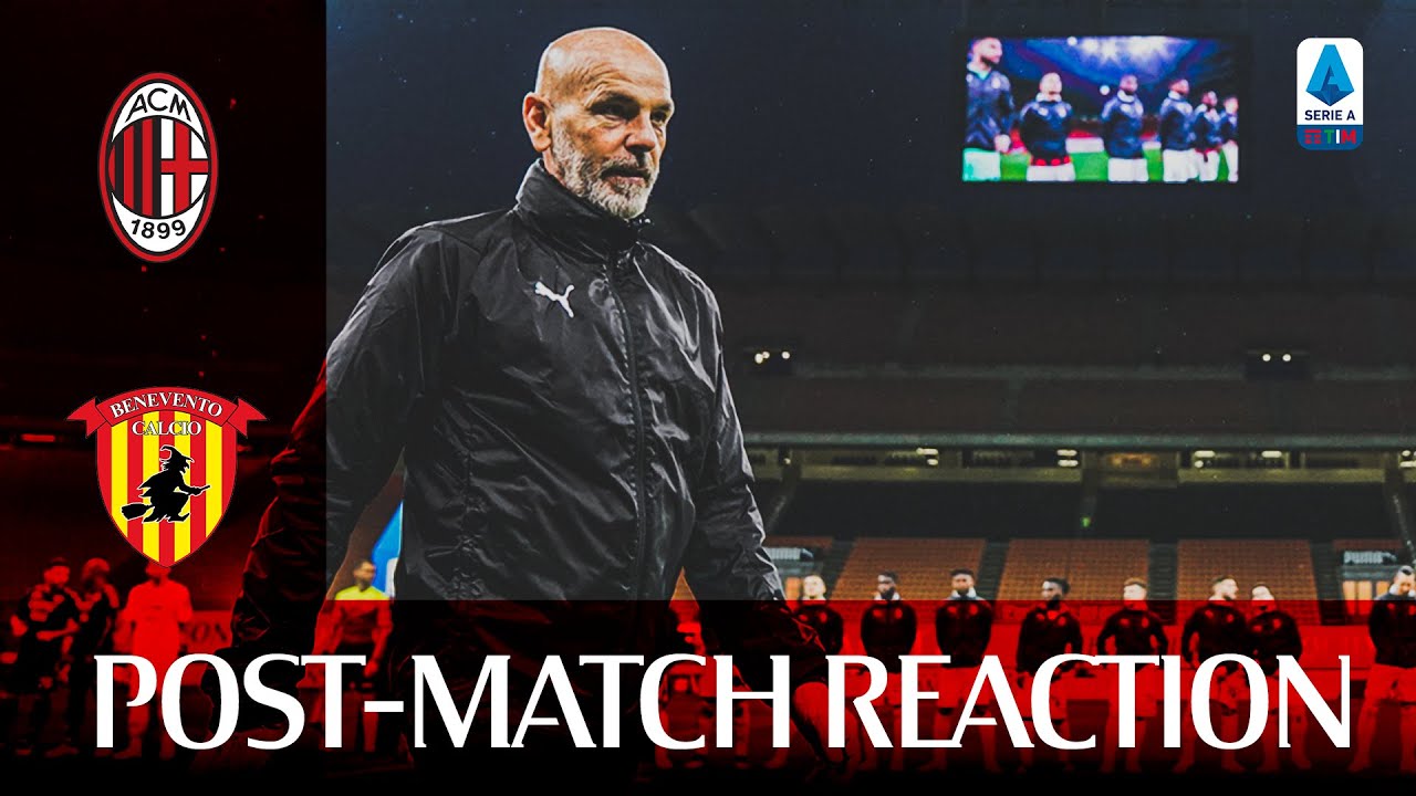 AC Milan Post-Match Highlights: Coach Pioli & Theo Hernández React to Win Against Benevento ⚽