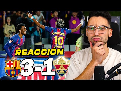 REACCIONES DE UN HINCHA al Barcelona vs Elche 3-1 (VUELVEN A GANAR) | ByDiegoX10