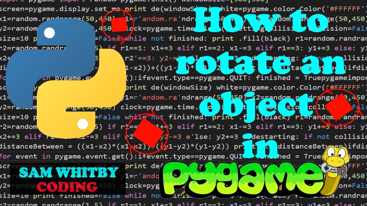 Rotating an Object in Pygame