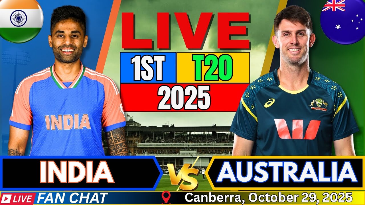 🔥 India vs Australia 1st T20 Live: Real-Time Scores & Commentary