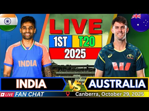 🔴 LIVE: India vs Australia 1st T20 | IND vs AUS Live Match Today | Live Cricket score & Commentary