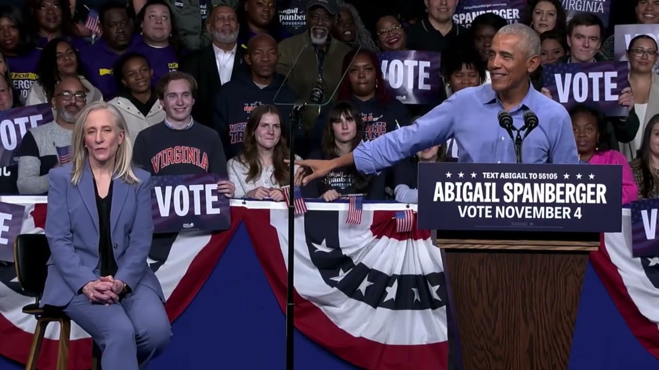Obama Stumps for Abigail Spanberger at Key Rally 🗳️
