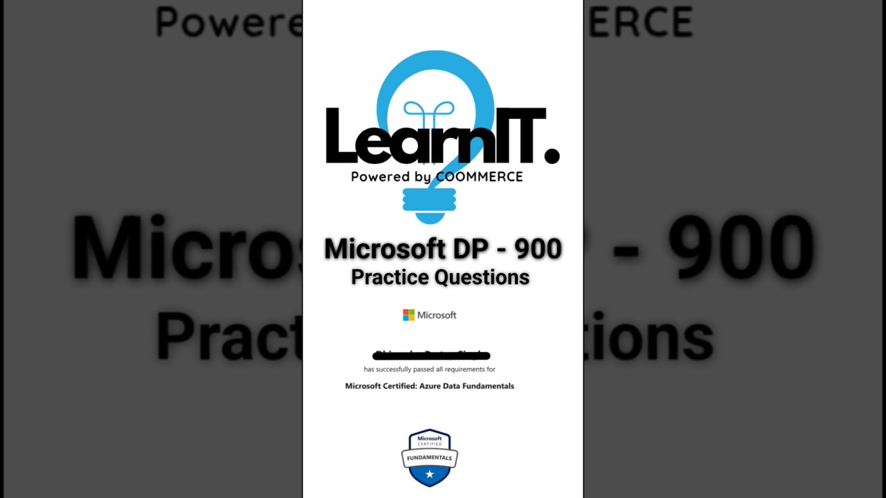 DP 900 DP-900 Practice Question #5 for Microsoft Power BI ๐