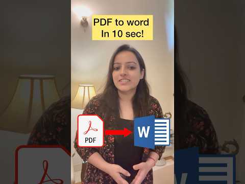 How to Convert PDF to Word in 1 click using AI Tool PDFelement | Ritika AI | Hindi #viralshorts #ai