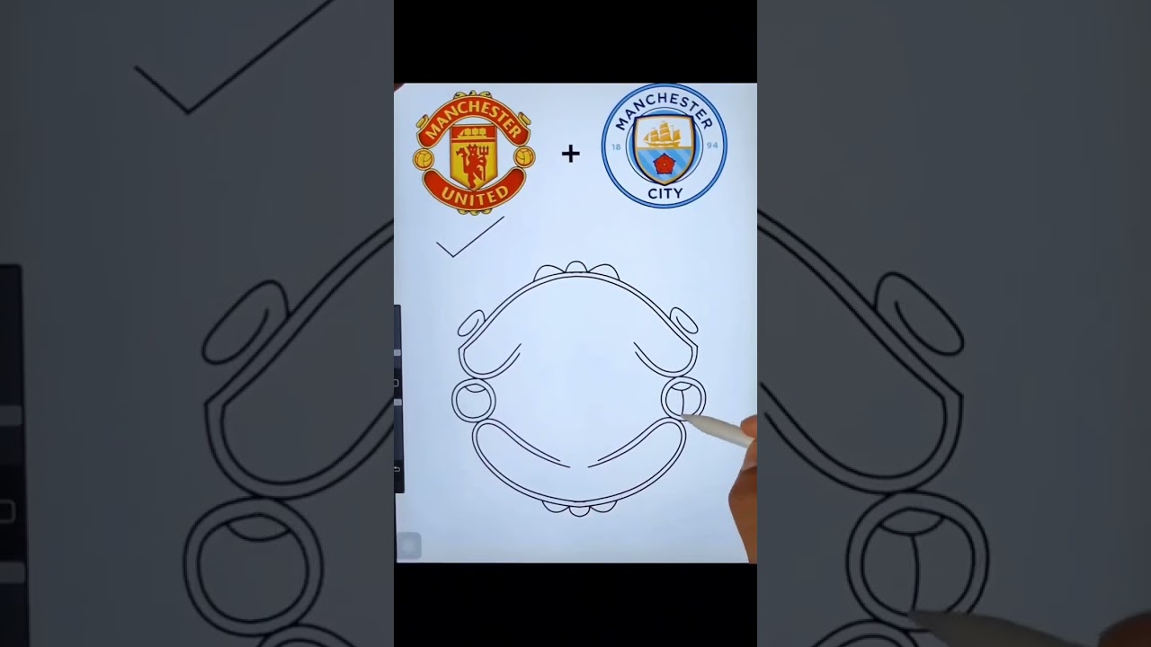 Manchester United & City Logo Clash ⚽