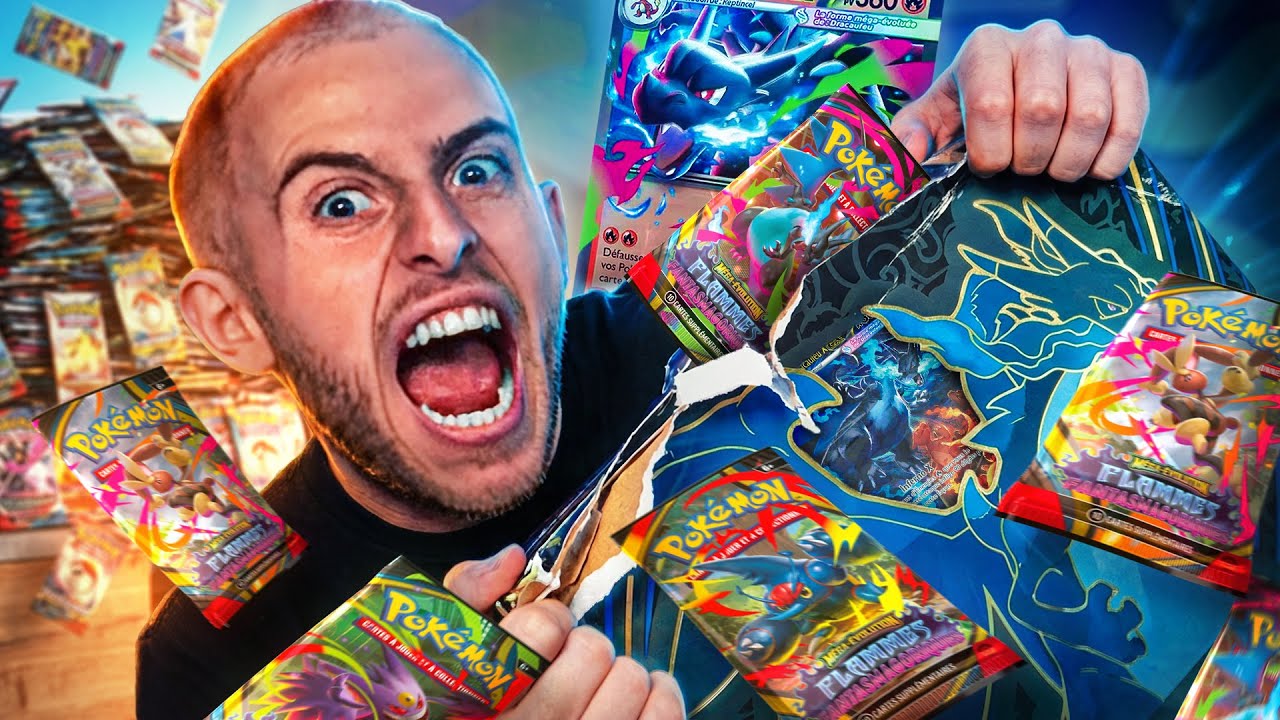 J’AI RECOMMENCÉ LES OUVERTURES POKÉMON… (Ouverture Boosters Méga-Évolution Flammes Fantasmagoriques)