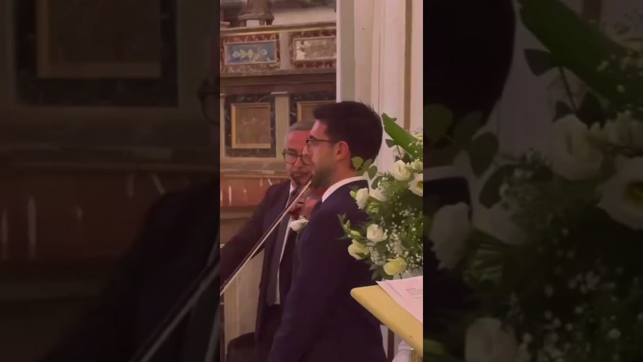 Il Volo's Piero Serenades His Brother Francesco on His Wedding Day 💒