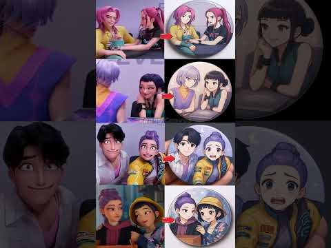 K-Pop Demon Hunters Couple Badges Sing ‘KISSING’ #kpopdemonhunters