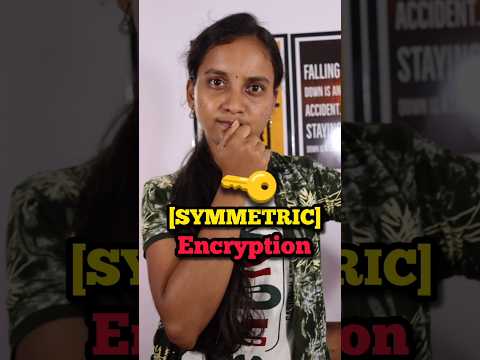 Explained:Symmetric Encryption🔑 #privacy #encryption #symmetric #datasecurity #encrypted #techshorts