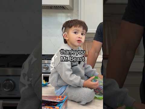 We Got A HUGE PACKAGE From Mr Beast!!! #shorts