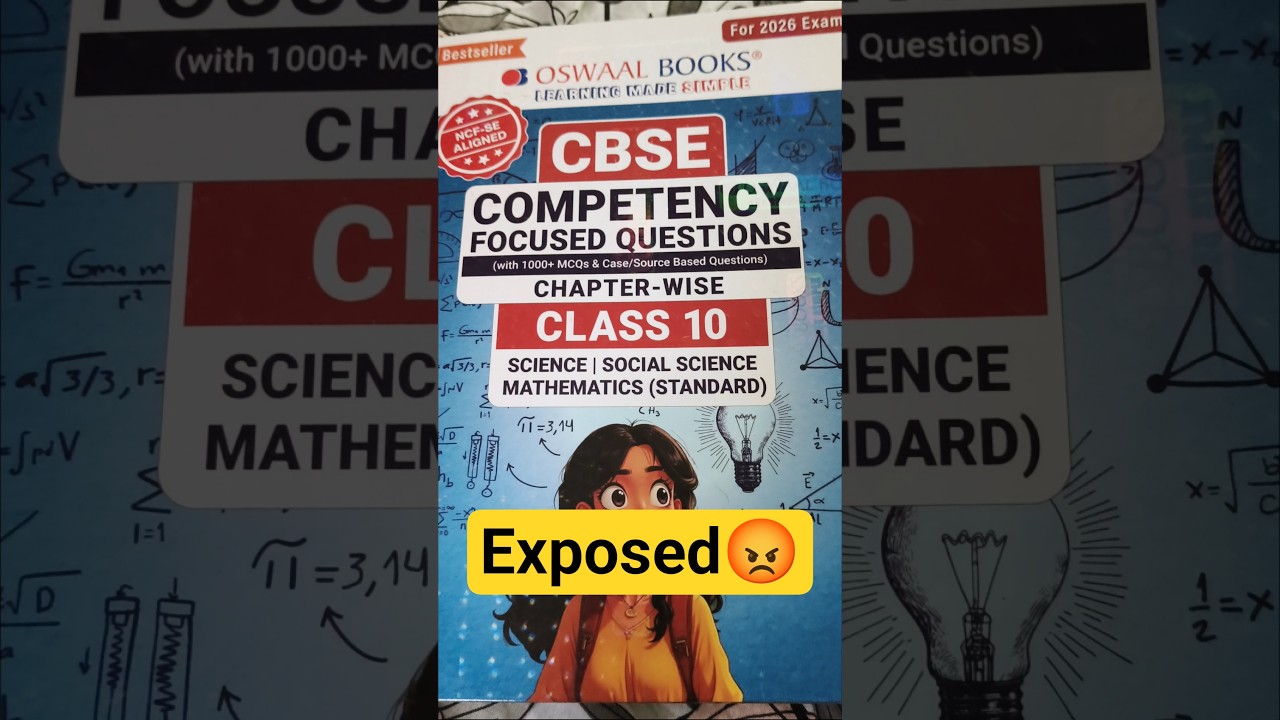Class 10 Oswaal Competency Focused Question Book Exposed π€¬ don't buy β full review