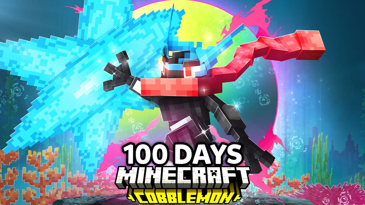 I Spent 100 Days as a SHINY MEGA TRAINER in Pokémon Minecraft Vs my Rival! (Duos Cobblemon)