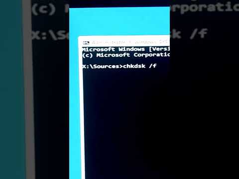 chkdsk command type in proper way