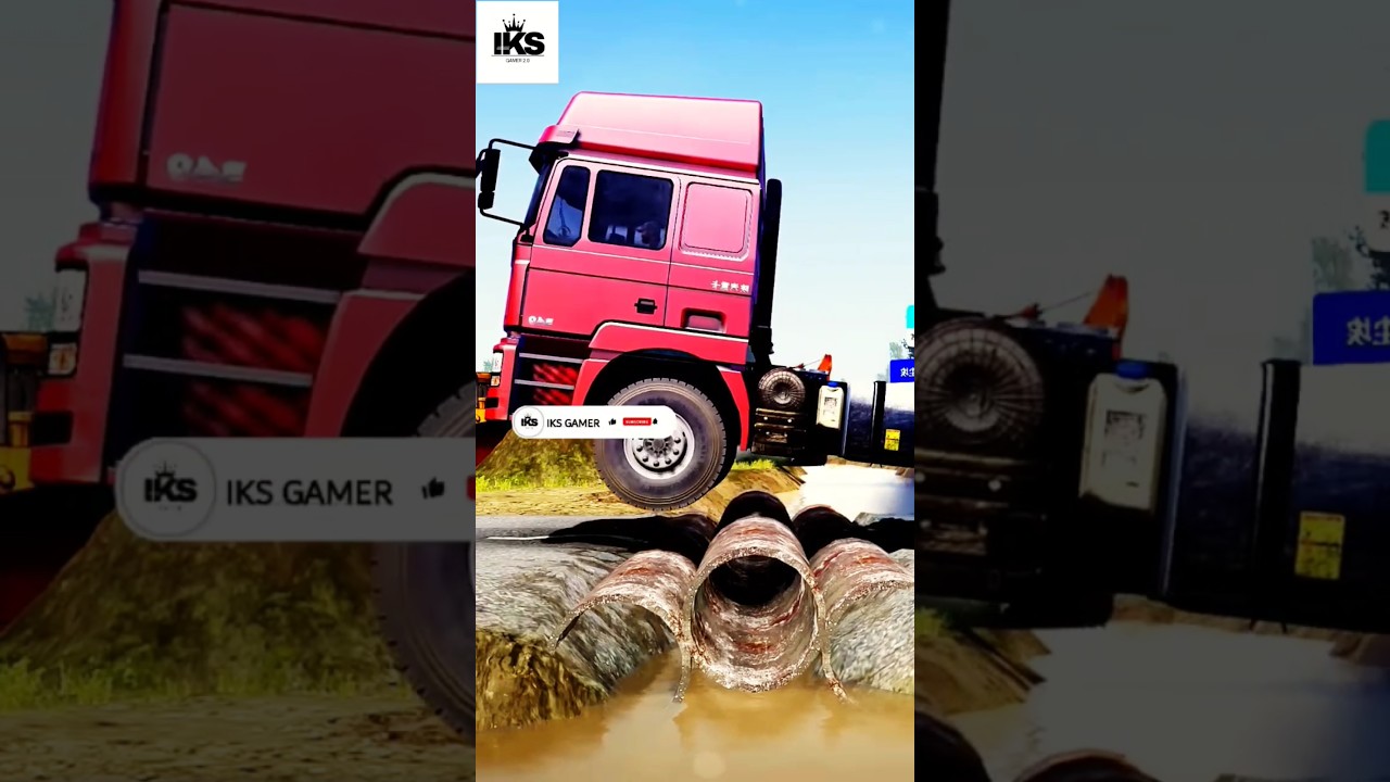 Mudrunner PC Game: Truck vs. Speed Bump Challenge 🚚💥