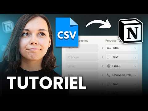Importer un CSV dans Notion facilement 🛠️ (Tutoriel 2025)
