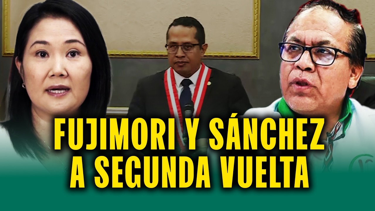 JNE anuncia resultados y segunda vuelta en elecciones presidenciales