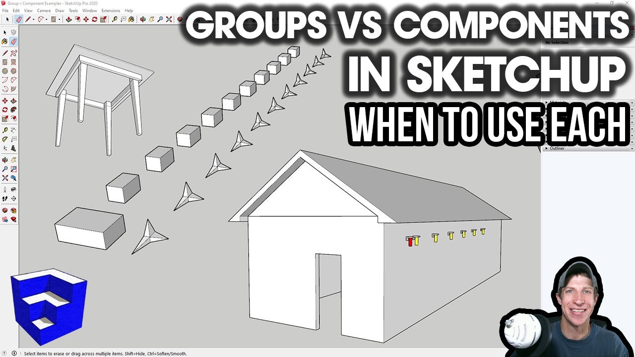Groups vs Components in SketchUp: When to Use