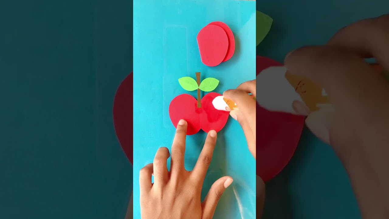 DIY Paper Apple Craft 🍎