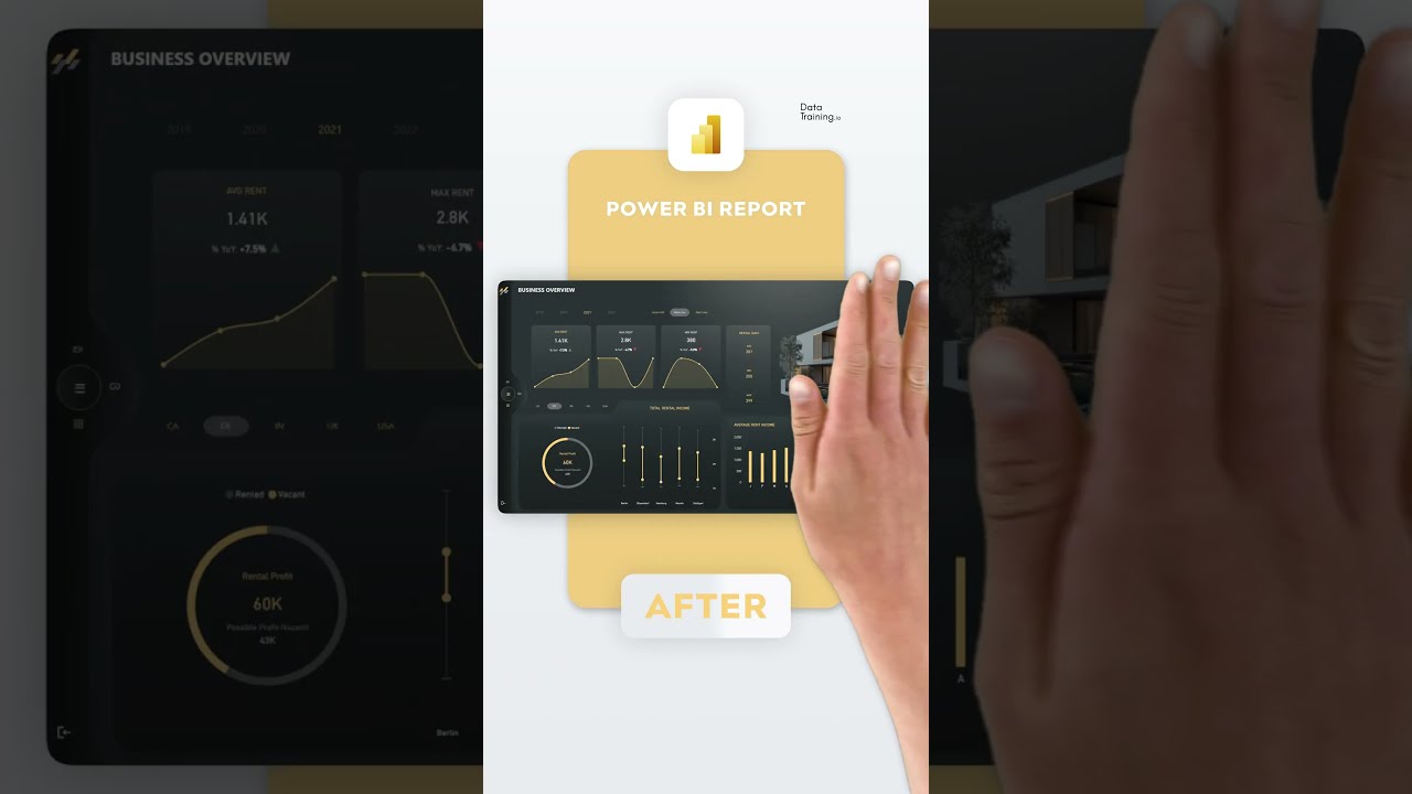 Power BI Quick Report Makeover with Dark Theme ✨