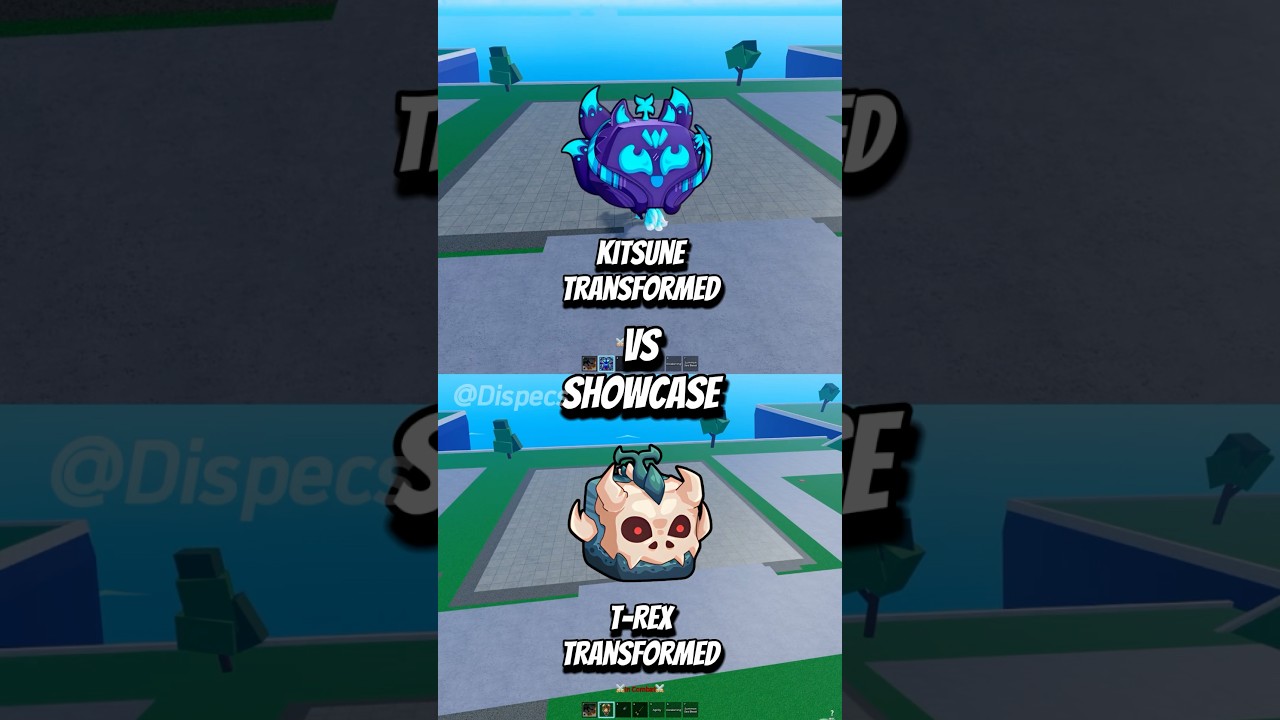 Kitsune vs T-Rex Transformation Showdown 🦖